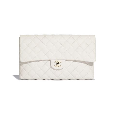 chanel clutch bag white